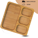 Kit Petisqueira para frios e queijos em bambu