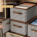 KIT 3 Caixas De Armazenamento De Roupas Dobrável Multiuso