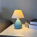 Abajur Luminária de Cerâmica Bivolt Gota Com Cúpula para Decoração