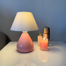 Abajur Luminária de Cerâmica Bivolt Gota Com Cúpula para Decoração