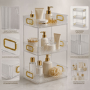 Prateleira Organizadora 3 Andares Maquiagem Perfumes Acrílico Transparente Quarto Cozinha