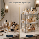 Prateleira Organizadora 3 Andares Maquiagem Perfumes Acrílico Transparente Quarto Cozinha