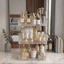 Prateleira Organizadora 3 Andares Maquiagem Perfumes Acrílico Transparente Quarto Cozinha