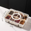 Pote Organizador de Geladeira Hermético com 8 Divisórias – Ideal para Alimentos, Frutas e Verduras