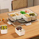 Pote Organizador de Geladeira Hermético com 8 Divisórias – Ideal para Alimentos, Frutas e Verduras